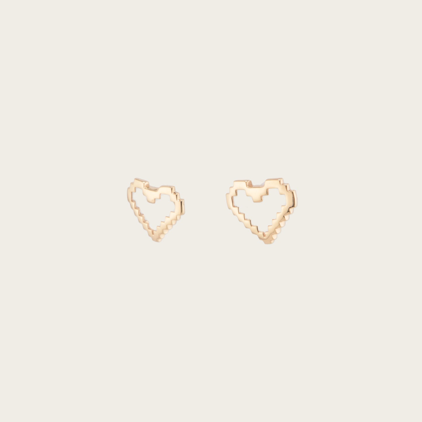 Pixelated Hearts Earrings