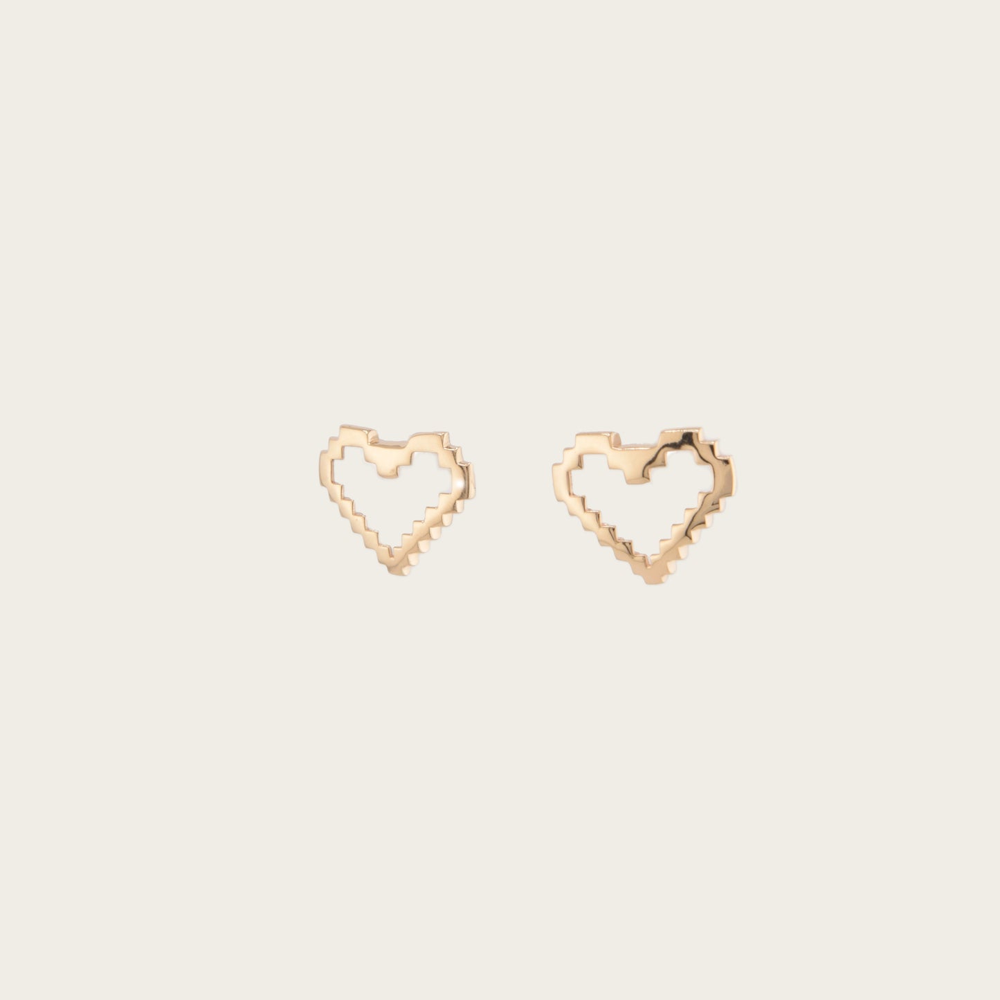 Pixelated Hearts Earrings